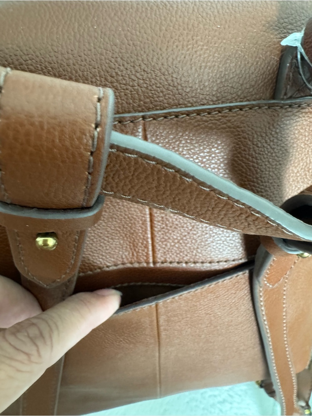 Fossil Elina Large Convertible Backpack Brown Leather - Picture 8 of 10